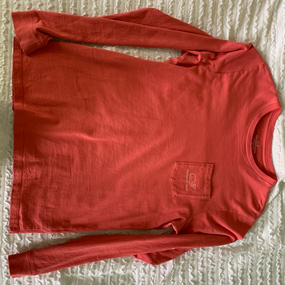 Vineyard Vines Long Sleeve Pocket Tee